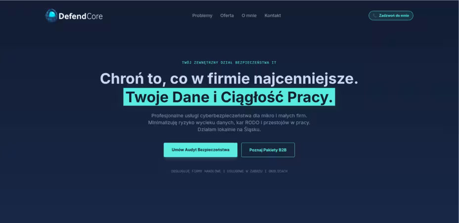 Screenshot of DefendCore